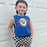 Eagle Checks Muscle Tanks, (Multiple Options)