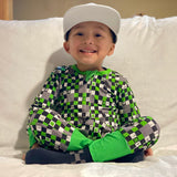 ARROW Long Zippy, Green Clover Checks