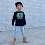 STP Dinosaur LS Shirt, Black