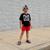 Bright Green Checker ETHAN SWIM Shorts (Toddler-Youth)