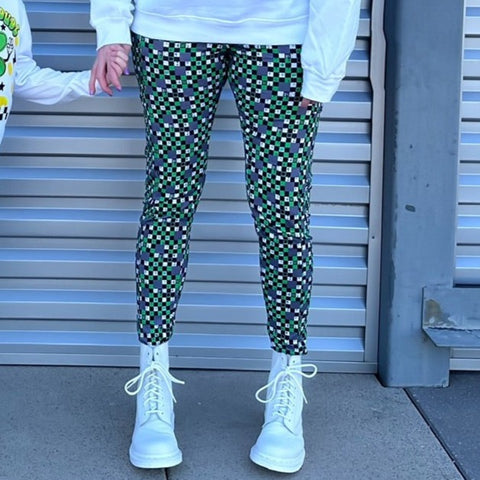 MTO-STP Clover checks Leggings, (3 color options)