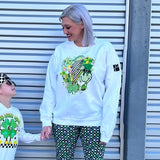 STP Collage Crew Sweatshirt, White