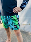 Neon Yellow Bolt ETHAN SWIM Shorts (Baby-Youth)