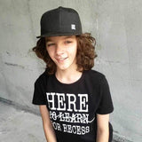 *Here for Recess  Tee or Tank, Black (Infant, Toddler, Youth, Adult)