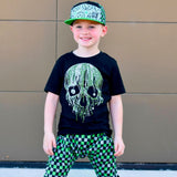 HW Drip Skull Tee or LS Shirt, Black (Infant, Toddler, Youth, Adult)