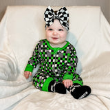 ARROW Long Zippy, Green Clover Checks