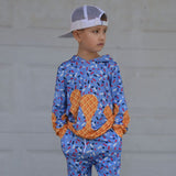 (MILK SILK) Ice Cream Drips HOODIES,RWB