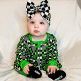 ARROW Long Zippy, Green Clover Checks