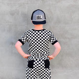 (BAMBOO) Checkerboard PARKER Pocket T (Toddler, Youth)