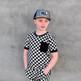 (BAMBOO) Checkerboard PARKER Pocket T (Toddler, Youth)