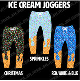 *WAITLIST* (MILK SILK)  Ice Cream Drips JOGGERS, 3 colors