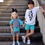 Checked Bolt Tees, Multiple Options)