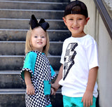 Checked Bolt Tees, Multiple Options)