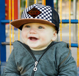 CHECK/LEATHER BRIM w/Leather Patch Lidz (Infant, Toddler, Kids)