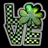 STP LOVE Clover Tee, Black (Infant to Adult)