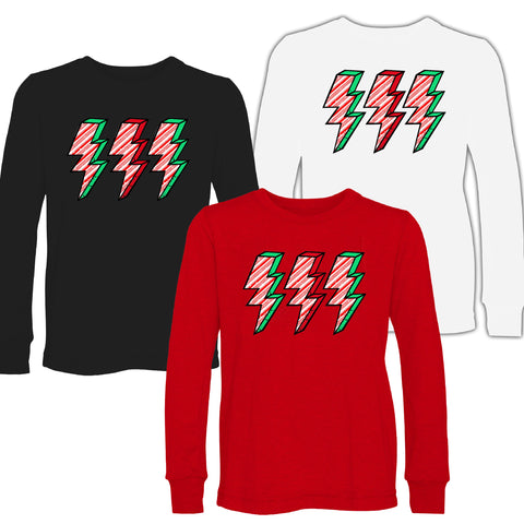 Candy Bolts LS Shirts, (Baby, Kids, Adult)