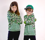 (BAMBOO)  Lucky Leopard Ryder HOODIE, Kids