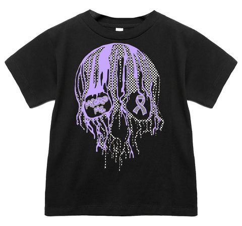Lavender Drip Skull Tee or LS (Infant, Toddler, Youth, Adult)