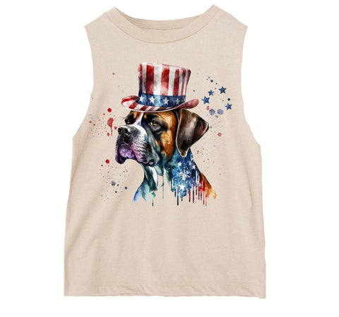 Liberty Dog Tank, Natural  (Infant, Toddler, Youth, Adult)