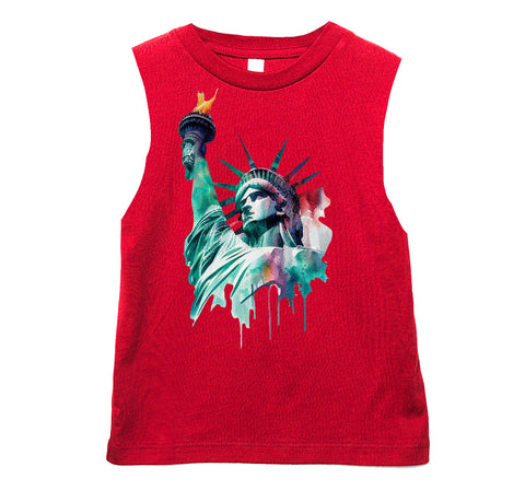 Drip Liberty Tank, Red (Infant, Toddler, Youth, Adult)