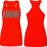 Mama CHECKS Raceback Tank, (Multiple Colors)
