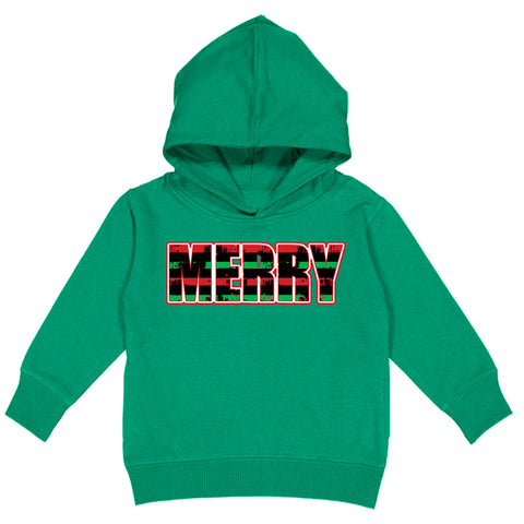 MERRY Stripe Hoodie, Green (Toddler, Youth, Adult)