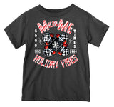 Holiday Vibes Tee, Charcoal (Infant, Toddler, Youth, Adult)