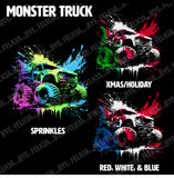 Monster Truck DRIP, (Hoodies, Tees & Long Sleeves)