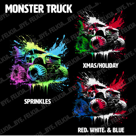 Monster Truck DRIP, (Hoodies, Tees & Long Sleeves)