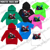 Monster Truck DRIP, (Hoodies, Tees & Long Sleeves)