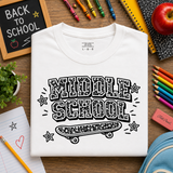 MIDDLE SCHOOL Composition SKATE Tee (Multiple Options)