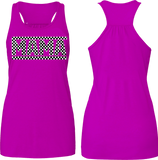 Mama CHECKS Raceback Tank, (Multiple Colors)