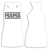 Mama CHECKS Raceback Tank, (Multiple Colors)