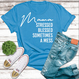 Mama Stressed Blessed Tee  (Adult)