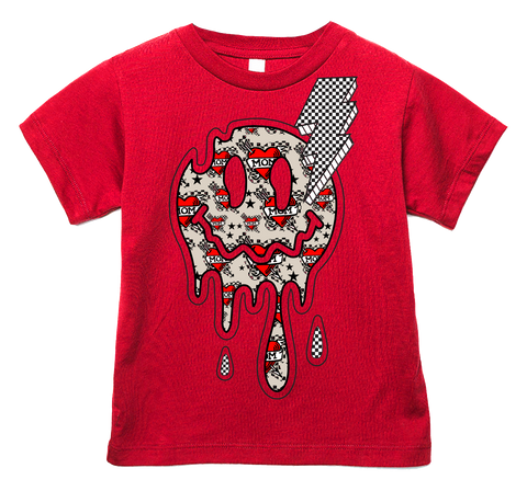 Mom Tat HAPPY DRIP Exclusive Tee, Red