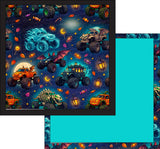*PREORDER*  (Bamboo) Reversible Blanky, Monster Trucks