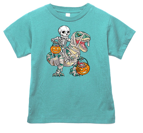 Mummy Dino Tee,  Saltwater (Infant, Toddler, Youth, Adult)
