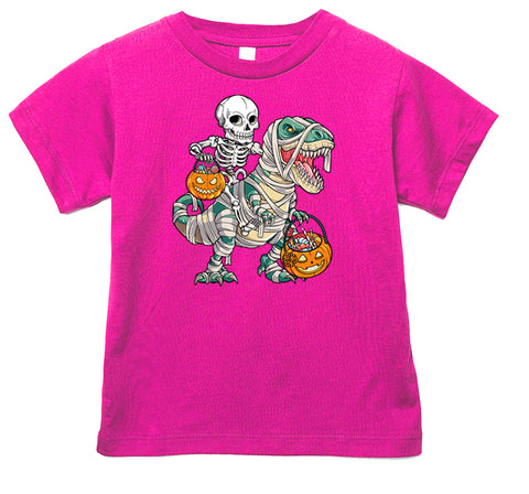 Mummy Dino Tee, Hot Pink (Infant, Toddler, Youth, Adult)