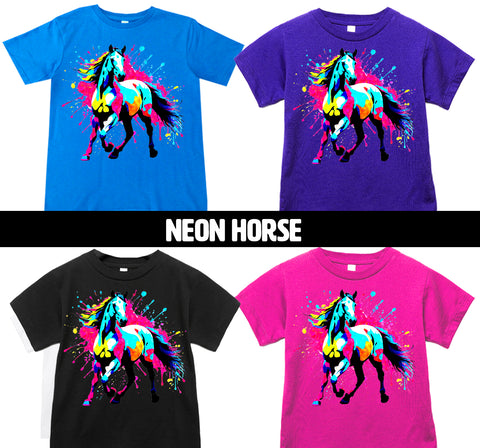 Neon Horse Tees, (Multiple Options)
