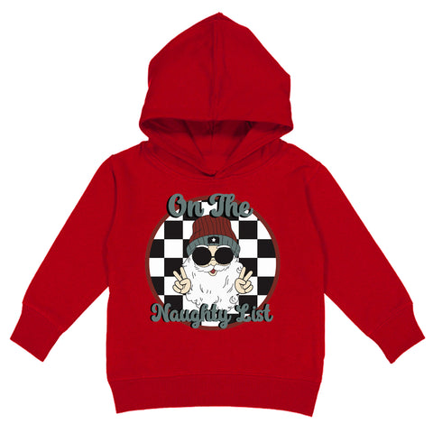 Naughty List Hoodie, Red (Toddler, Youth, Adult)