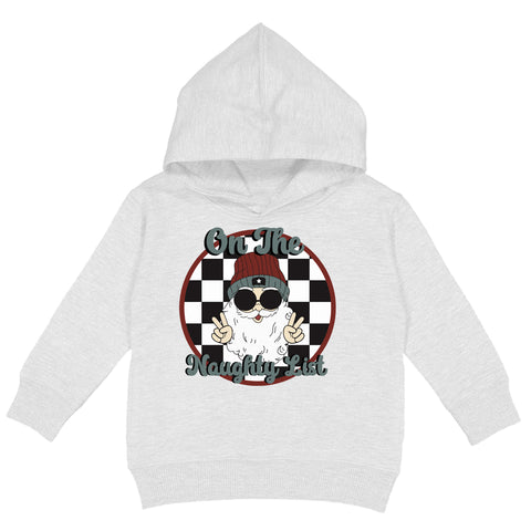 Naughty List Hoodie, White (Toddler, Youth, Adult)