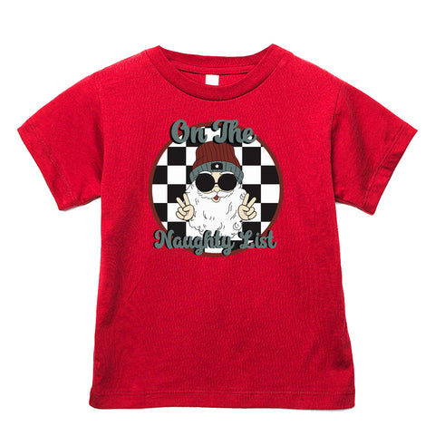 Naughty List Tee, Red  (Infant, Toddler, Youth, Adult)