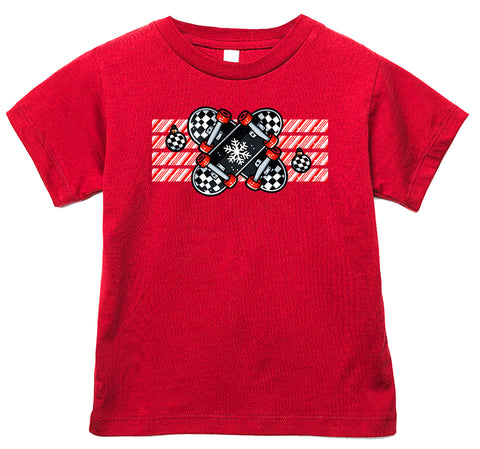 Candy Cane Skate Tee, Red (Infant, Toddler, Youth, Adult)