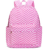 RTS Pink Checkerboard Backpack, Full Size Child