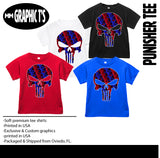 RWB Punisher Skull Tee, (Multiple Options)