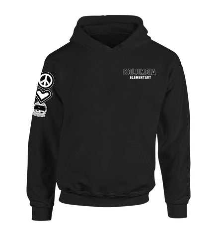 Columbia PEACE, LOVE, ASTRO Hoodie, Black