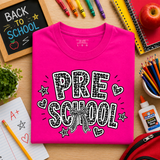 PRE-SCHOOL Composition BOW Tee (Multiple Options)