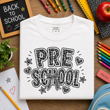 PRE-SCHOOL Composition BOW Tee (Multiple Options)