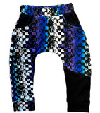 Purple Distressed Checks Jogger, (Infant, Toddler, Youth)