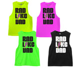 Rad Like Dad Bolt Muscle Tanks, (Multiple Options)